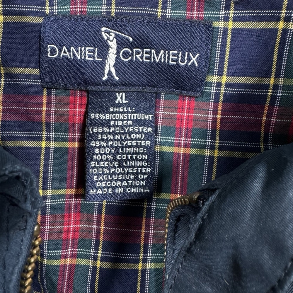 Daniel Cremieux Men's XL Full Zip‎ Plaid Lined Casual Jacket Golf Brushed Twill - Picture 4 of 7